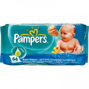 Салфетки влажные PAMPERS Baby Fresh Сменный блок 64шт- цены в Марганце