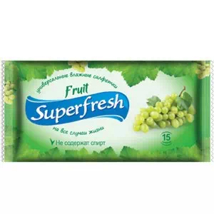 Инструкция к препарату Салфетки влажные Super Fresh Fruit №15