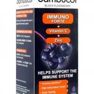 Самбукол иммуно форте+витамин С+цинк 120мл- цены в Днепре