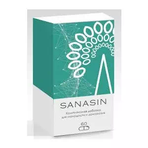 SANASIN, 6 блистеров по 10 капсул300мг в 1 капсуле- цены в Днепре