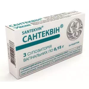 Сантеквин суппозитории (свечи) вагинальные 150мг №3- цены в Каменское
