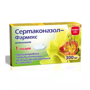 Сертаконазол-Фармекс пессарии (свечи) 300мг №1- цены в Днепре
