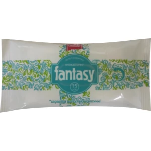 Салфетки влажные антисептические ТМ Fantasy Beauty 15 шт- цены в Першотравенске