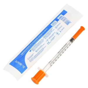 Шприц інсуліновий U-40 Dr.White одноразовий. 3-комп. голка 30G 1мл (0,32х13мм)- ціни у Чернігові