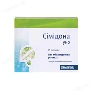 Симидона Уно таблетки 6.5мг №30 (30х1) блистер- цены в пгт. Александрийское