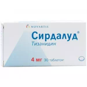 Сирдалуд таблетки 4мг №30- цены в Мелитополь