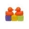 Фото - BABY TEAM Набор игрушек Кубики & утки , 5 элементов 8851_Оранж.уточки арт.37235