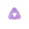 Фото - BABY TEAM Прорезыватель с водой Геометрия треугольник фиолетовый арт.36347&2 арт.36347&2