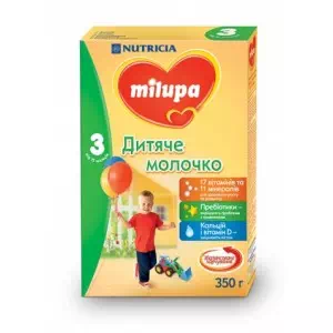 Инструкция к препарату Смесь Молочная сухая Детское молочко Milupa 3 350г