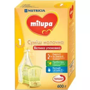 Смесь Молочная сухая Milupa 1 600г- цены в Павлограде