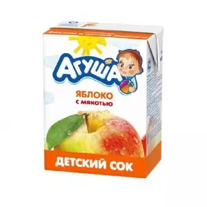 Сок Яблоко мякоть 200г 27шт Агуша тетра-пак- цены в Кропивницкий