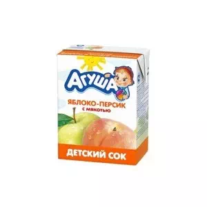 Сок Яблоко-Персик 200г 27шт Агуша тетра-пак- цены в Днепре