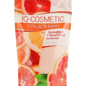 Соль для ванн IQ-COSMETIC грейпфру ти витаминный комплекс 500г- цены в Покровске