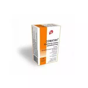 Сомаверт ліофілізат для р-ну д/ін. по 10 мг №30 у флак. з р-ком та голк.- ціни у Кам'янське