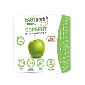 Сорбент EASYsorb на основі пектину капсули №30(10х3)- ціни у Кам'янці-Подільському