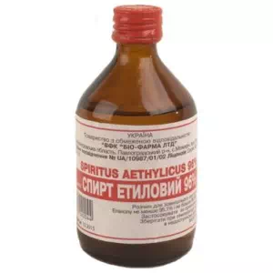 Спирт медицинский этиловый 96% 100мл- цены в Житомир