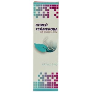 Спрей для ніг Теймурова від запаху та поту флакон 60 млл- ціни у Новомосковську