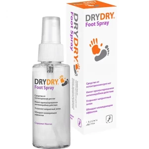Спрей-дезодорант д/ніг Dry Dry Foot Spra 100мл- ціни у Таращі