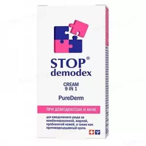 Стоп Демодекс крем 9в1 PureDerm 50мл- цены в Житомир