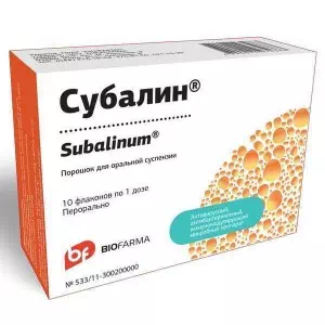 Инструкция к препарату Субалин №10