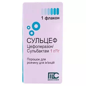 Сульцеф порошок для приготовления инфузий 1г 1г №1- цены в Одессе