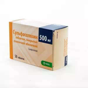 Сульфасалазин таблетки 500мг №50- цены в Днепре