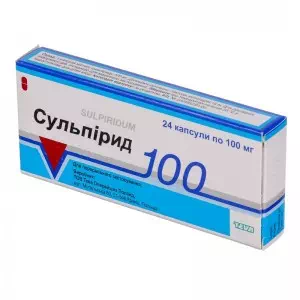 Сульпирид капсулы 100мг №24- цены в Днепре