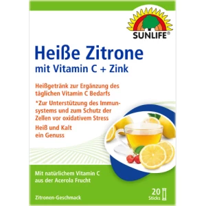 Инструкция к препарату Напиток горячий SUNLIFE вкус лимон с витамином C + Z №20