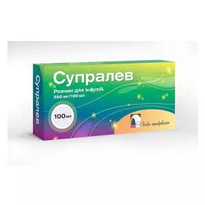 Супралев розчин д/інф. 500 мг/100 мл по 100 мл у конт.- ціни у Мелітополі