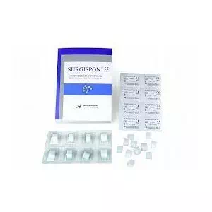 Губка гемостатична Surgispon дентальний кубик 10х10х10мм N1- ціни у Вишневому
