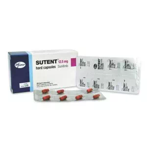 Відгуки про препарат Сутент капсули по 12.5 мг №28 (7х4)