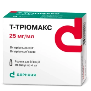 Отзывы о препарате Т-Триомакс раствор для инъекций 25мг мл ампулы 4мл №10