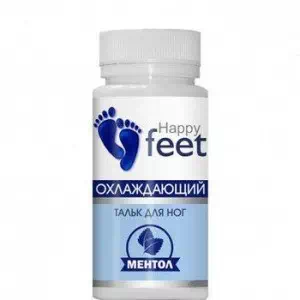 Тальк для ног Happy Feet Охлаждающий 50г- цены в Тернополе