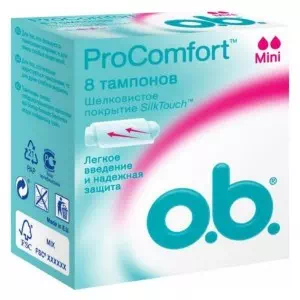 Тампоны Ob Pro Comfort Mini№8- цены в Бахмуте