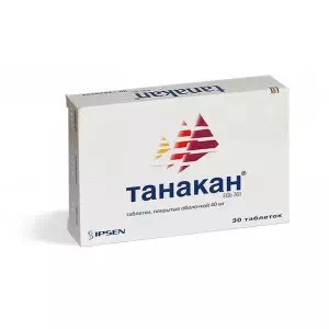 Танакан таблетки 40мг №30- цены в Крыжановке