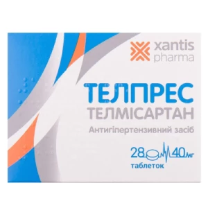 Телпрес таблетки по 40 мг №28- цены в Днепре