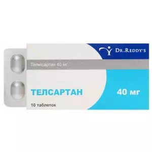 Телсартан табл. 40 мг № 10- цены в Днепре