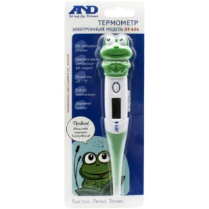 Термометр електронний дитячий з ковпачком у вигляді жаби DT-624F AND- ціни у Запоріжжі