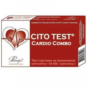 Тест CITO CardioCombo д/визн.міогл/КК-МВ/тропоніну- ціни у Умані