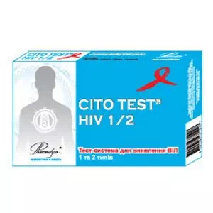 Тест CITO HIV 1 2 для визначення вил-інфекцій 1 та 2 типу- ціни у Баштанці