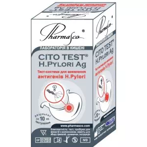 Відгуки про препарат Тест CITO H.Pylopi Ag д опр Хелікобактер Пілоріу N1