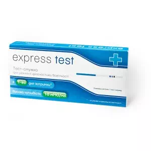 Тест Express Test д/визн.вагітн. N1 пдв- ціни у Шостці