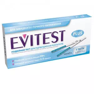 Відгуки про препарат Тест-смужка для визначення вагітності Evitest №2 (синій)