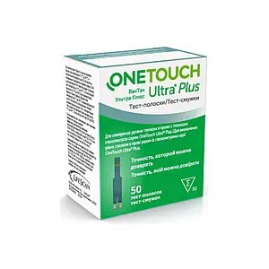 Тест полоски One Touch Ultra Plus N50- ціни у Кам'янське