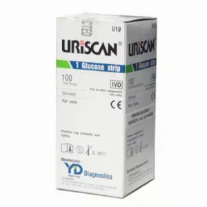 Тест смужки Uriscan U19 1 для аналізу сечі показник глюкози №50- ціни у Броварах