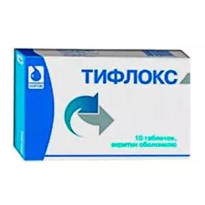 Тифлокс таблетки №10- цены в Новомосковске