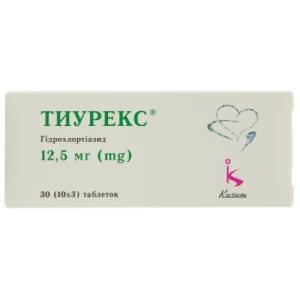 Тиурекс таблетки 12.5мг №30- цены в Полтаве