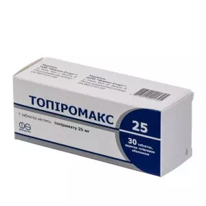 Топіромакс таблетки 25мг №30- ціни у Маріуполі