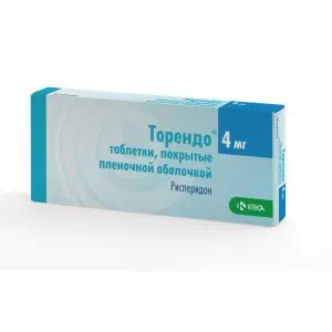 Інструкція до препарату Торендо таблетки, в/плів. обол. по 4 мг №30 (10х3)