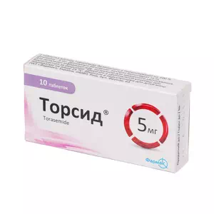 Торсид таблетки 5 мг №10- ціни у Нікополі